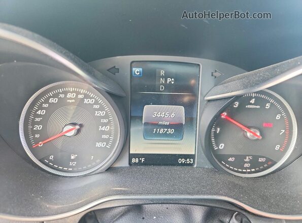 55SWF4KB6HU221418 2017 MERCEDES-BENZ C White ხელსაწყოთა პანელის ხედი