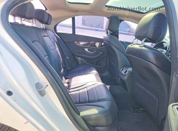 55SWF4KB6HU221418 2017 MERCEDES-BENZ C White უკანა სავარძლების ხედი