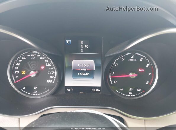 55SWF4KB7GU101433 2016 MERCEDES-BENZ C-CLASS White Вид задніх сидінь