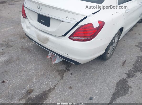 55SWF4KB7GU101433 2016 MERCEDES-BENZ C-CLASS White Вид спереду