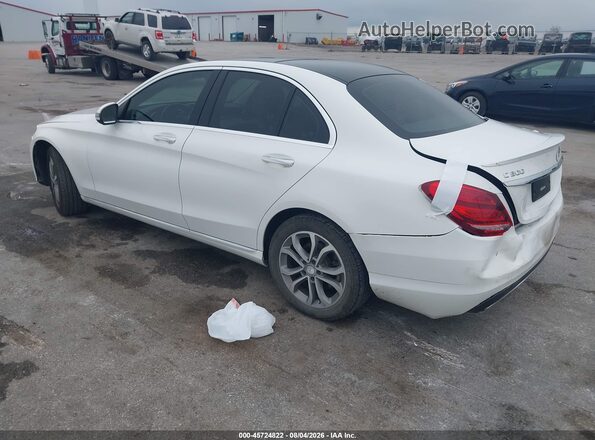 55SWF4KB7GU101433 2016 MERCEDES-BENZ C-CLASS White Задня ліва чверть