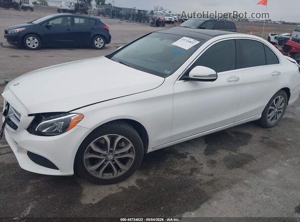 55SWF4KB7GU101433 2016 MERCEDES-BENZ C-CLASS White Передня ліва чверть