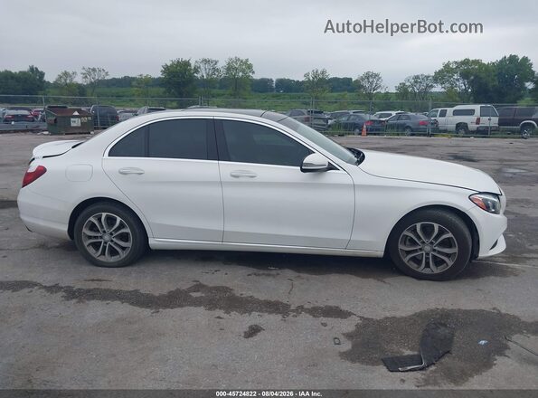 55SWF4KB7GU101433 2016 MERCEDES-BENZ C-CLASS White Вид задньої частини салону