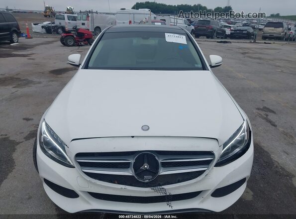 55SWF4KB7GU101433 2016 MERCEDES-BENZ C-CLASS White Вид щитка приладів