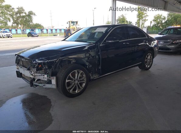 55SWF4KB7GU103439 2016 MERCEDES-BENZ C-CLASS Blue Front left