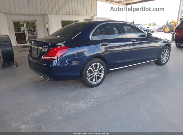55SWF4KB7GU103439 2016 MERCEDES-BENZ C-CLASS Blue Rear right