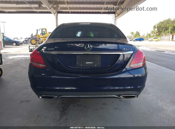 55SWF4KB7GU103439 2016 MERCEDES-BENZ C-CLASS Blue 