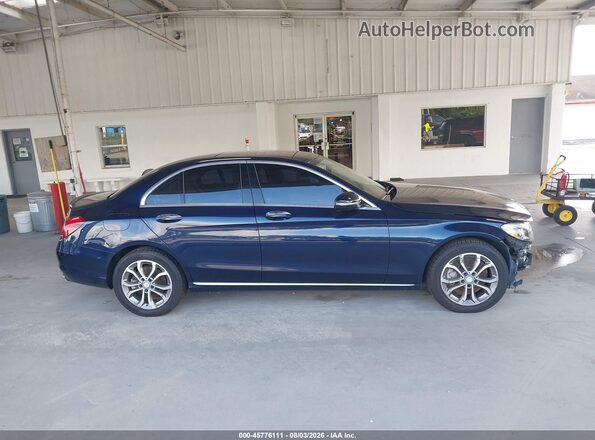 55SWF4KB7GU103439 2016 MERCEDES-BENZ C-CLASS Blue 360 interior view