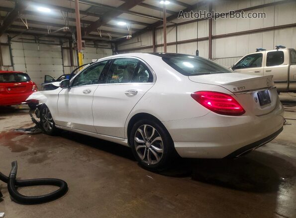 55SWF4KB7GU103442 2016 MERCEDES-BENZ C White Tył lewy