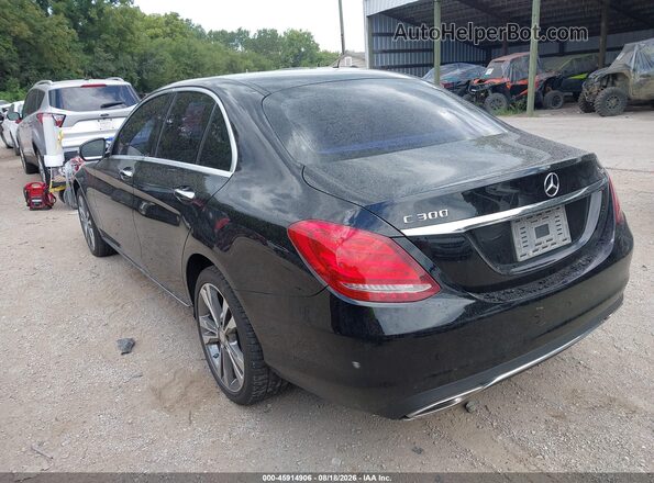 55SWF4KB7GU159087 2016 MERCEDES-BENZ C-CLASS Black Задня ліва чверть