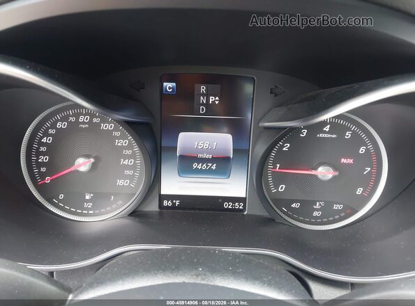 55SWF4KB7GU159087 2016 MERCEDES-BENZ C-CLASS Black Вид задніх сидінь