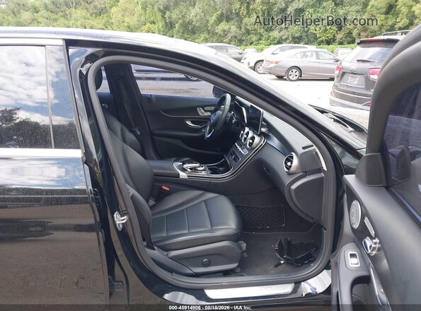 55SWF4KB7GU159087 2016 MERCEDES-BENZ C-CLASS Black Вид салону спереду