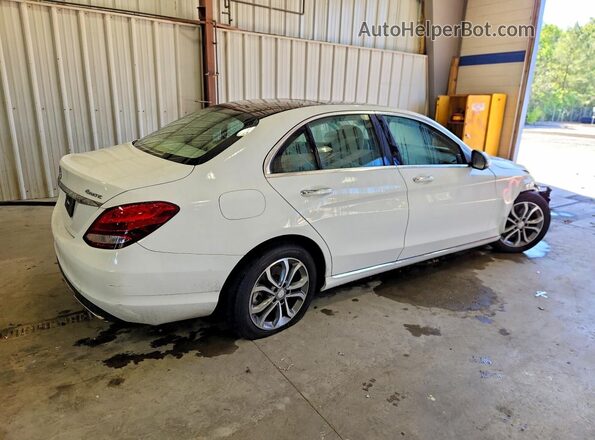 55SWF4KB7HU181107 2017 MERCEDES-BENZ C White Задня права чверть