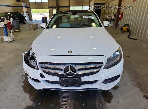 55SWF4KB7HU181107 2017 MERCEDES-BENZ C White Вид спереду