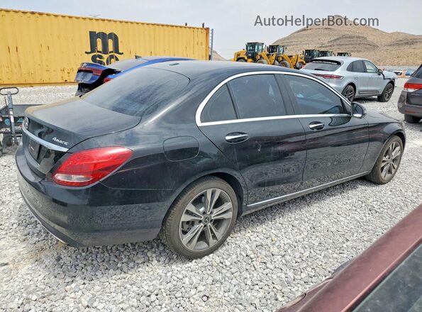 55SWF4KB7HU222657 2017 MERCEDES-BENZ C Black Rear right