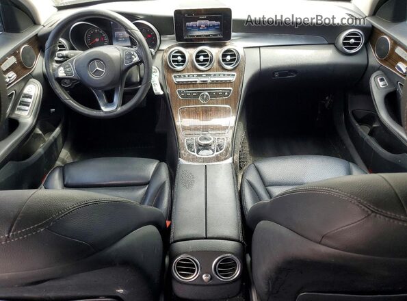 55SWF4KB7HU222657 2017 MERCEDES-BENZ C Black Dashboard view
