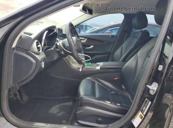 55SWF4KB7HU222657 2017 MERCEDES-BENZ C Black Front interior view