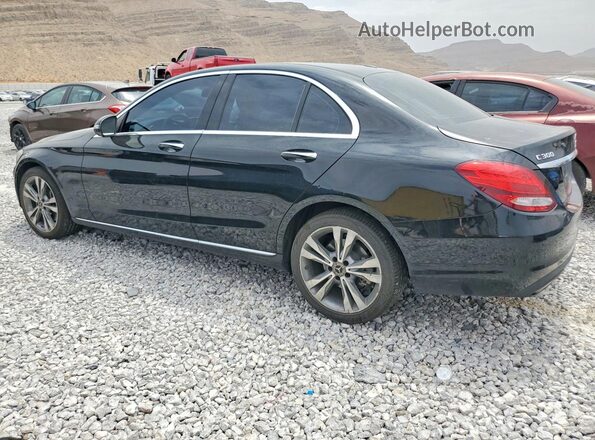 55SWF4KB7HU222657 2017 MERCEDES-BENZ C Black Rear left