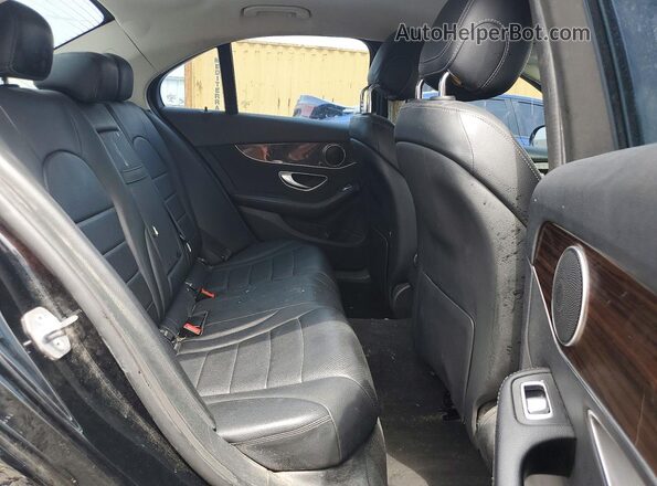 55SWF4KB7HU222657 2017 MERCEDES-BENZ C Black Rear seats view