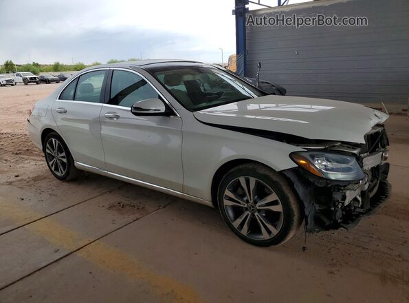 55SWF4KB7HU231908 2017 MERCEDES-BENZ C White Delantero derecho