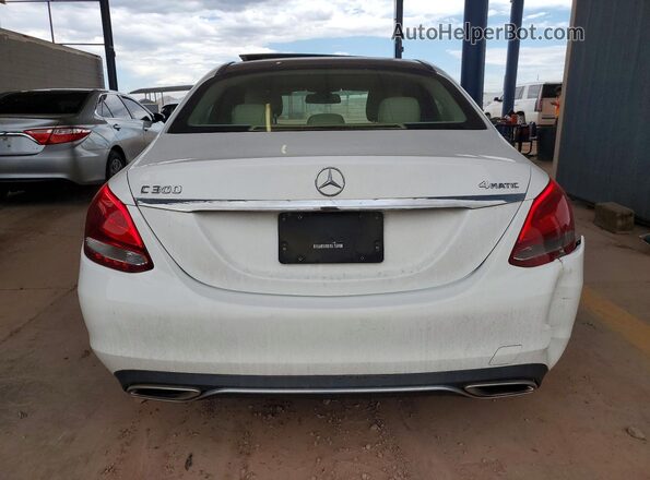 55SWF4KB7HU231908 2017 MERCEDES-BENZ C White Vista trasera