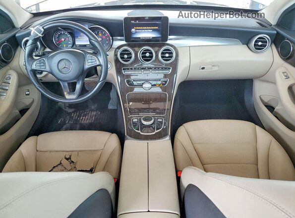 55SWF4KB7HU231908 2017 MERCEDES-BENZ C White Vista del salpicadero