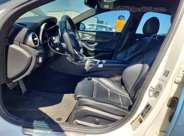 55SWF4KB8GU109475 2016 MERCEDES-BENZ C Blue Front interior view