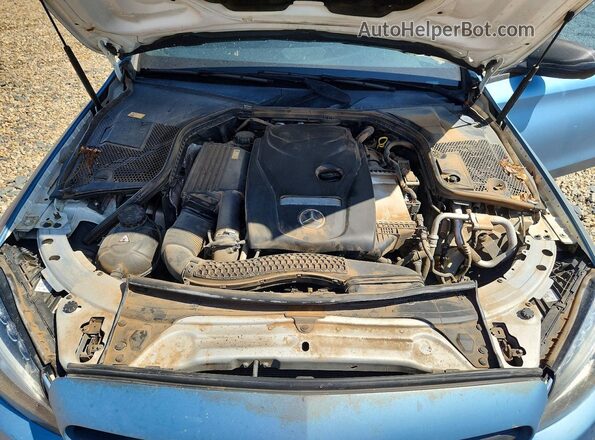 55SWF4KB8GU109475 2016 MERCEDES-BENZ C Blue Rear interior view