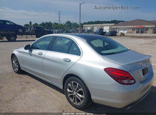 55SWF4KB8GU112912 2016 MERCEDES-BENZ C-CLASS Silver Задня ліва чверть
