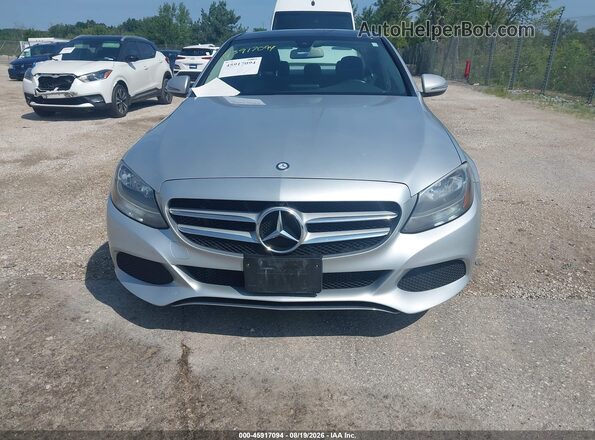 55SWF4KB8GU112912 2016 MERCEDES-BENZ C-CLASS Silver Вид спереду
