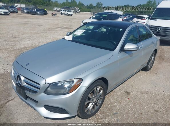 55SWF4KB8GU112912 2016 MERCEDES-BENZ C-CLASS Silver Передня ліва чверть