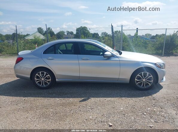 55SWF4KB8GU112912 2016 MERCEDES-BENZ C-CLASS Silver Вид задньої частини салону