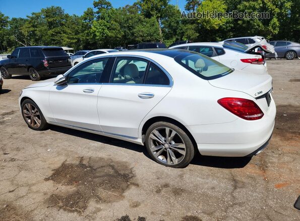 55SWF4KB8HU180726 2017 MERCEDES-BENZ C White Հետևի ձախ