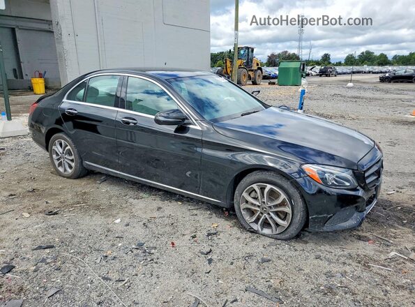 55SWF4KB8HU221341 2017 MERCEDES-BENZ C Black Delantero derecho