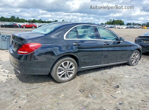 55SWF4KB8HU221341 2017 MERCEDES-BENZ C Black Trasero derecho