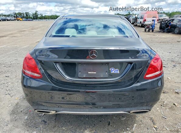 55SWF4KB8HU221341 2017 MERCEDES-BENZ C Black Vista trasera