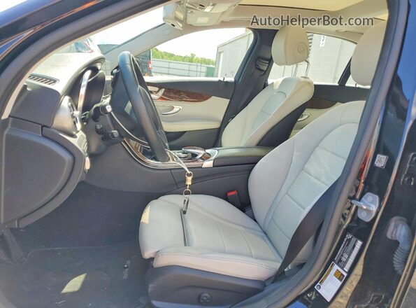 55SWF4KB8HU221341 2017 MERCEDES-BENZ C Black Vista interior delantera