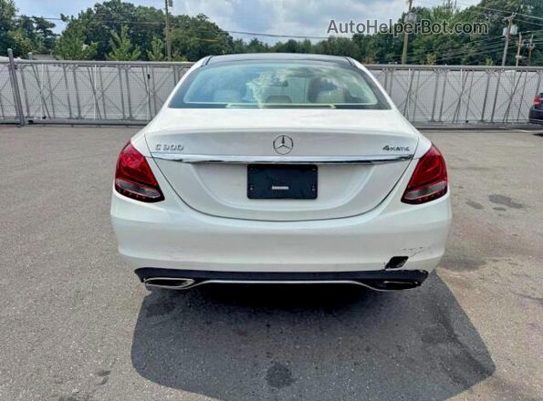 55SWF4KB8HU221677 2017 MERCEDES-BENZ C White Вид спереду