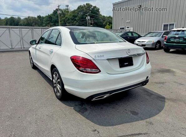 55SWF4KB8HU221677 2017 MERCEDES-BENZ C White Задня ліва чверть