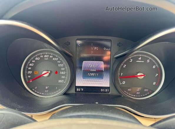 55SWF4KB8HU221677 2017 MERCEDES-BENZ C White Вид задніх сидінь