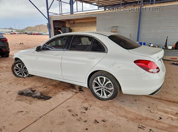 55SWF4KB8HU230461 2017 MERCEDES-BENZ C White Trasero izquierdo