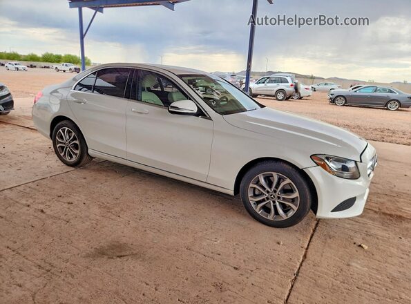 55SWF4KB8HU230461 2017 MERCEDES-BENZ C White Delantero derecho