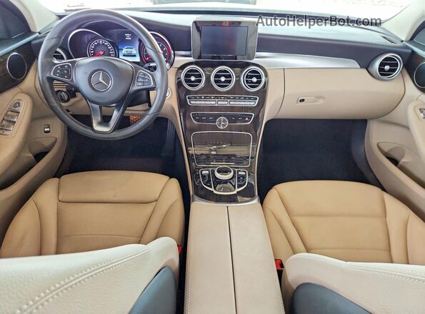 55SWF4KB8HU230461 2017 MERCEDES-BENZ C White Vista del salpicadero