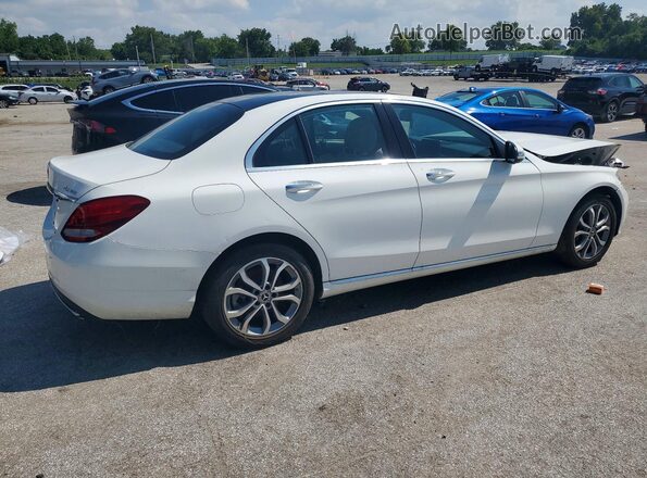 55SWF4KB8JU241837 2018 MERCEDES-BENZ C White უკანა მარჯვენა