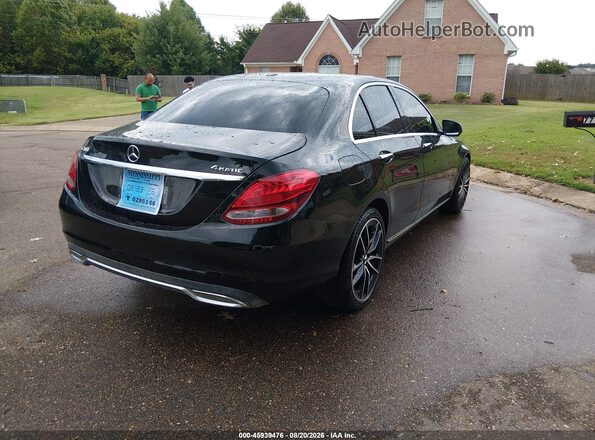 55SWF4KB9GU147359 2016 MERCEDES-BENZ C-CLASS Черный Задняя правая четверть