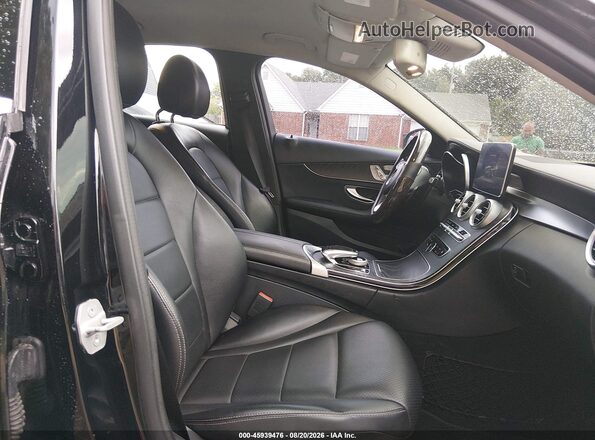 55SWF4KB9GU147359 2016 MERCEDES-BENZ C-CLASS Черный Вид салона спереди