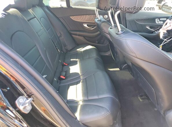 55SWF4KB9HU186521 2017 MERCEDES-BENZ C Black Rear seats view