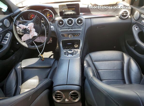 55SWF4KB9HU186521 2017 MERCEDES-BENZ C Black Dashboard view