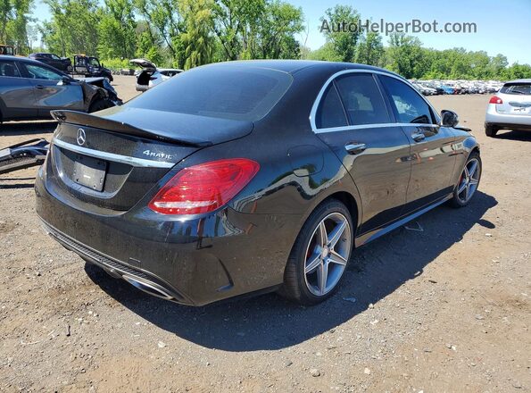 55SWF4KB9HU186521 2017 MERCEDES-BENZ C Black Rear right