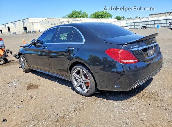 55SWF4KB9HU186521 2017 MERCEDES-BENZ C Black Rear left